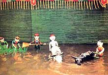 Water puppeteers